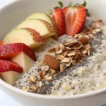 Overnight oats with chia seeds
